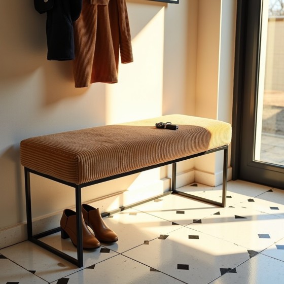 Ławka Loft LOFTI Musztardowa | Domyou.pl