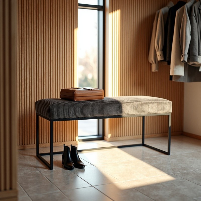 Ławka Loft LOFTI Ciemnoszara| Domyou.pl