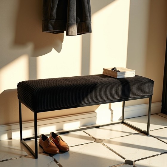 Ławka Loft LOFTI Czarna | Domyou.pl