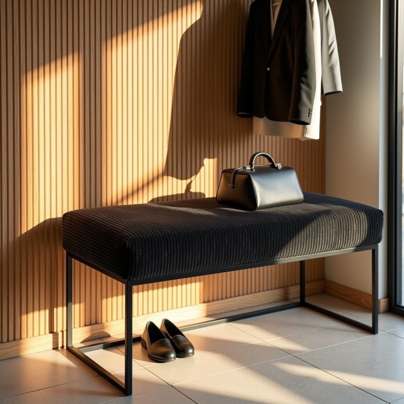 Ławka Loft LOFTI Czarna | Domyou.pl