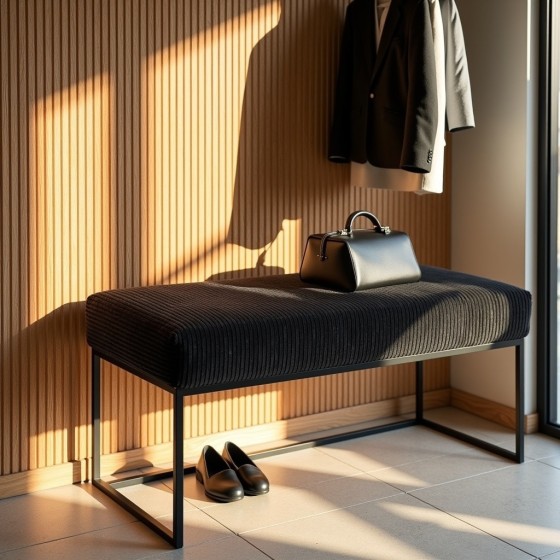 Ławka Loft LOFTI Czarna | Domyou.pl