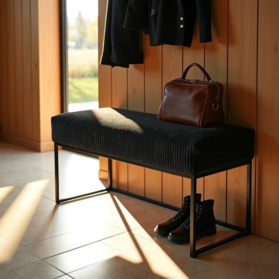 Ławka Loft LOFTI Czarna | Domyou.pl