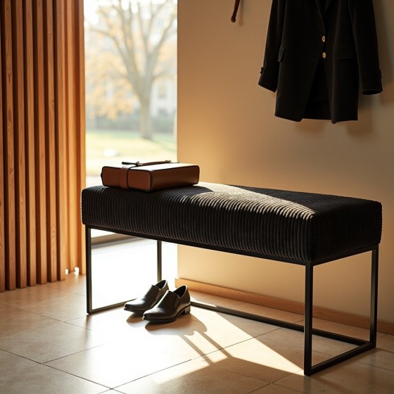 Ławka Loft LOFTI Czarna | Domyou.pl