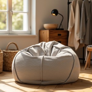 Pufa Worek Szary Sztruks Nobo SACO