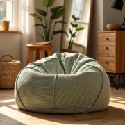 Pufa Worek Miętowa Sztruks Boho SACO Nobo