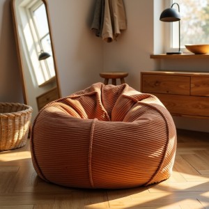 Pufa Worek Ceglasty Sztruks SACO Nobo