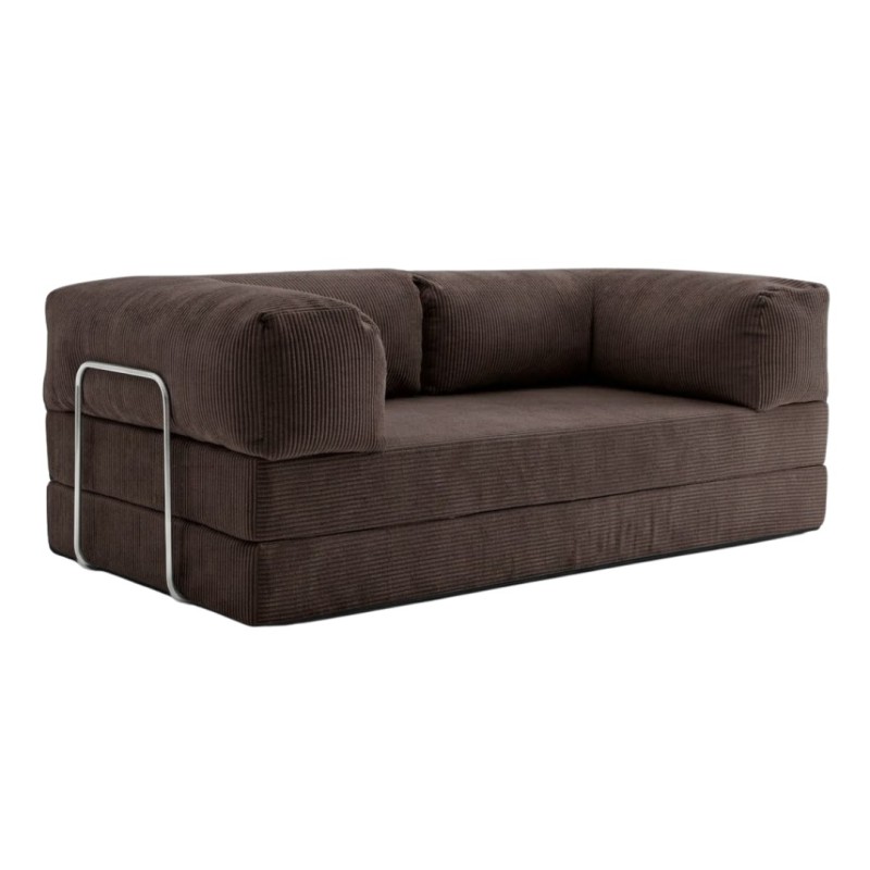 Sofa 2-osobowa NESTI Brązowy Sztruks