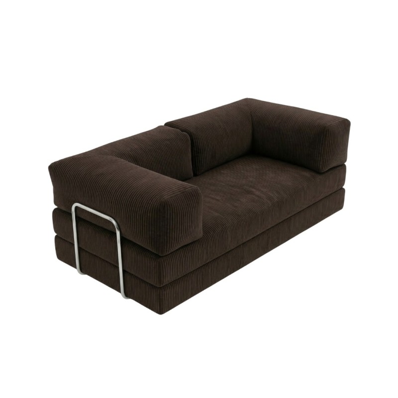 Sofa 2-osobowa NESTI Brązowy Sztruks