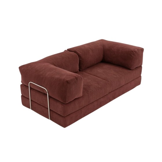 Sofa 2-osobowa NESTI Sztruks Czerwona Cegła