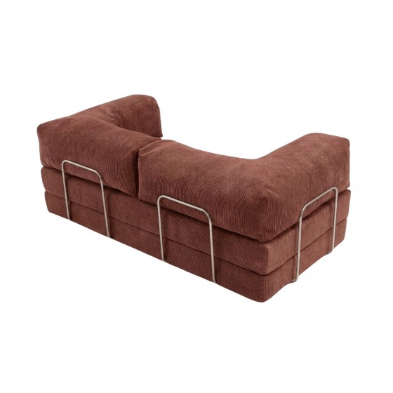 Sofa 2-osobowa NESTI Sztruks Czerwona Cegła