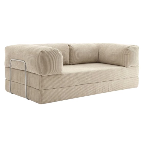 Sofa 2-osobowa NESTI Beżowy Sztruks