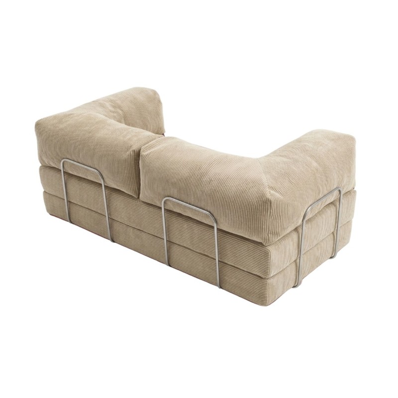 Sofa 2-osobowa NESTI Beżowy Sztruks