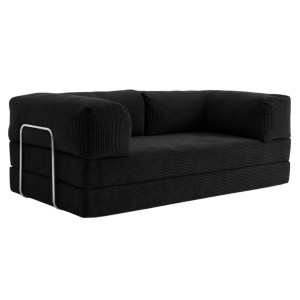 Sofa 2-osobowa NESTI Czarny Sztruks