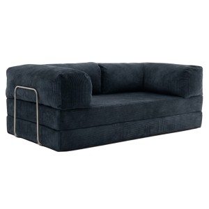 Sofa 2-osobowa NESTI Granatowy Sztruks