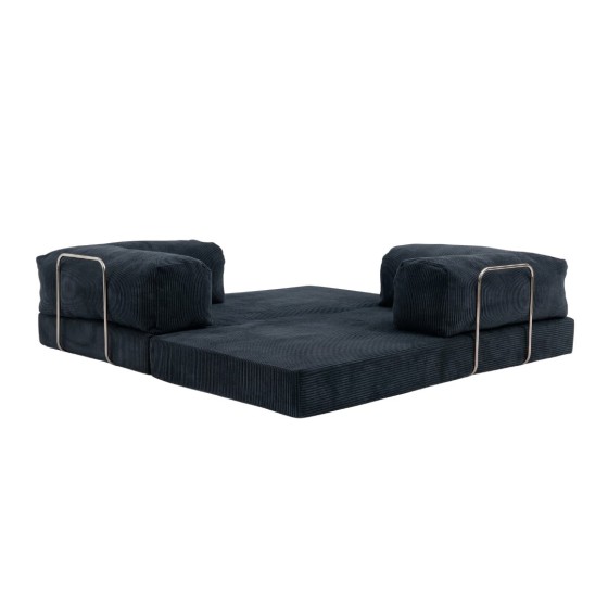 Sofa 2-osobowa NESTI Granatowy Sztruks