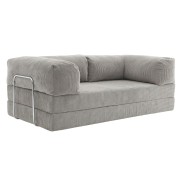 Sofa 2-osobowa NESTI Jasnoszary Sztruks