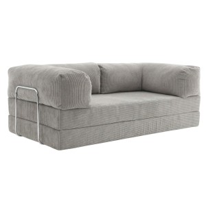 Sofa 2-osobowa NESTI Jasnoszary Sztruks