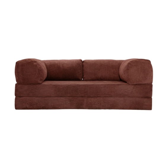 Sofa 2-osobowa NESTI Sztruks Czerwona Cegła