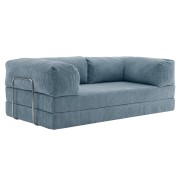 Sofa 2-osobowa NESTI Niebieski Sztruks