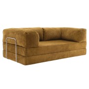 Sofa 2-osobowa NESTI Musztardowy Sztruks