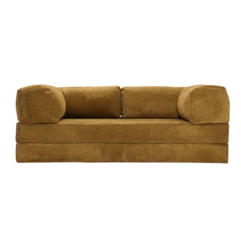 Sofa 2-osobowa NESTI Musztardowy Sztruks