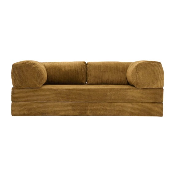 Sofa 2-osobowa NESTI Musztardowy Sztruks