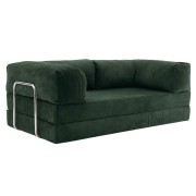 Sofa 2-osobowa NESTI Butelkowa Zieleń Sztruks