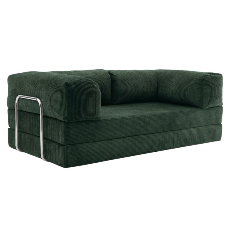 Sofa 2-osobowa NESTI Butelkowa Zieleń Sztruks