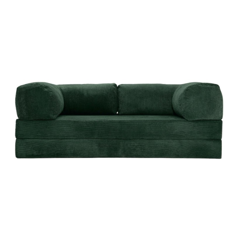 Sofa 2-osobowa NESTI Butelkowa Zieleń Sztruks