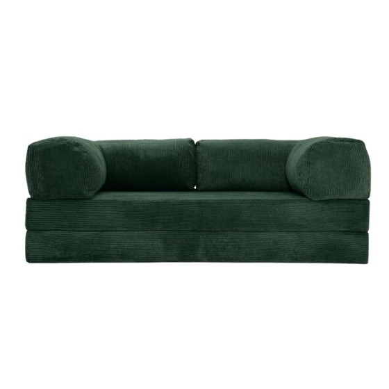 Sofa 2-osobowa NESTI Butelkowa Zieleń Sztruks