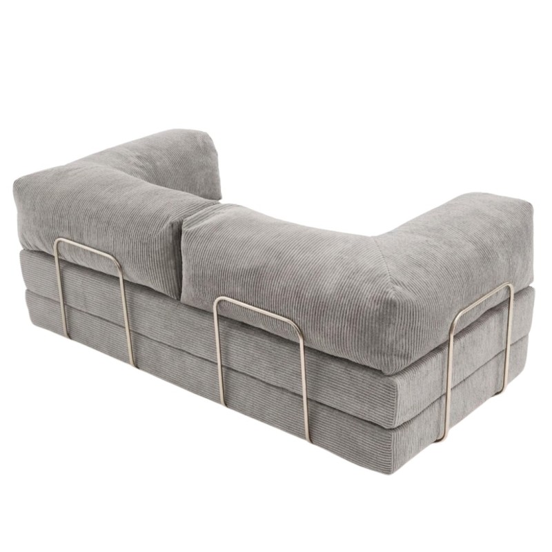 Sofa 2-osobowa NESTI Jasnoszary Sztruks