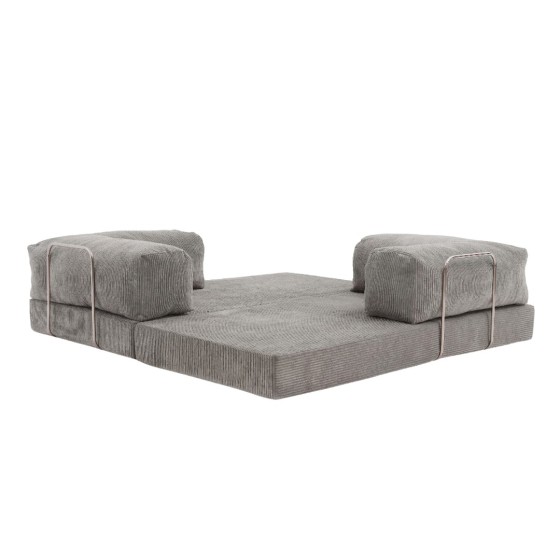Sofa 2-osobowa NESTI Jasnoszary Sztruks