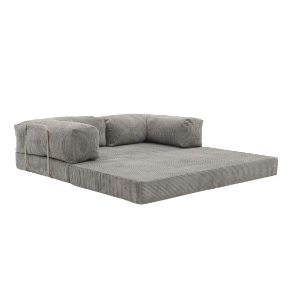 Sofa 2-osobowa NESTI Jasnoszary Sztruks
