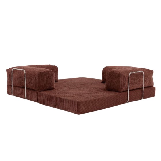 Sofa 2-osobowa NESTI Sztruks Czerwona Cegła