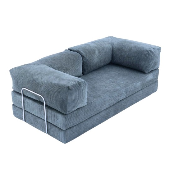 Sofa 2-osobowa NESTI Niebieski Sztruks