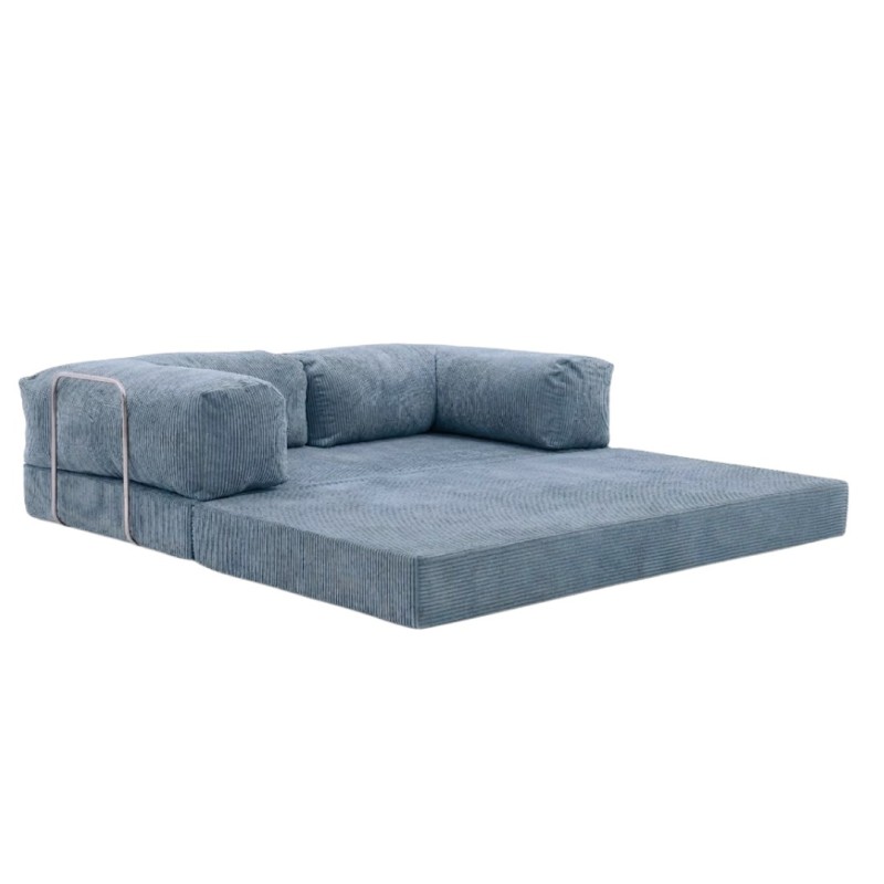 Sofa 2-osobowa NESTI Niebieski Sztruks