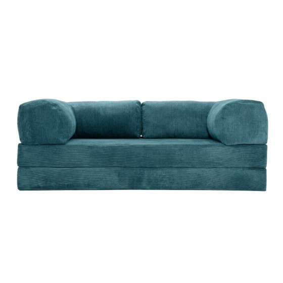 Sofa 2-osobowa NESTI Turkusowy Sztruks