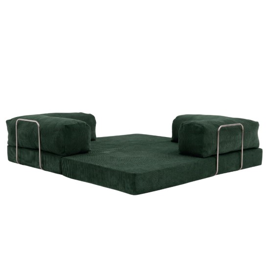 Sofa 2-osobowa NESTI Butelkowa Zieleń Sztruks