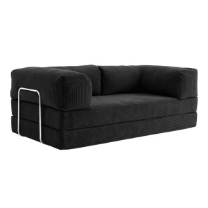 Sofa 2-osobowa NESTI Czarny Sztruks