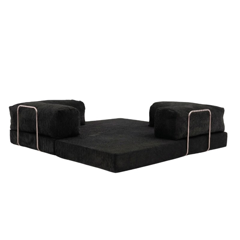 Sofa 2-osobowa NESTI Czarny Sztruks