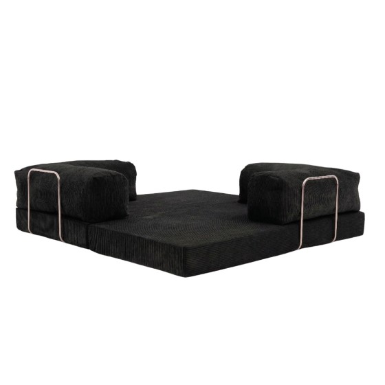 Sofa 2-osobowa NESTI Czarny Sztruks