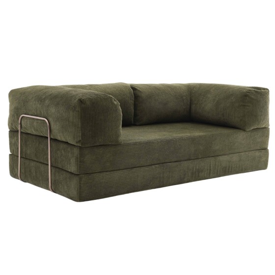 Sofa 2-osobowa NESTI Zielony Sztruks - elegancka i wygodna | Domyou