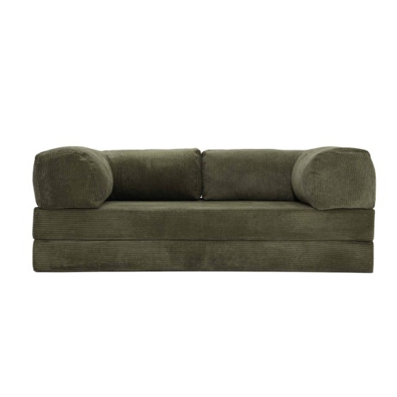 Sofa 2-osobowa NESTI Zielony Sztruks - elegancka i wygodna | Domyou