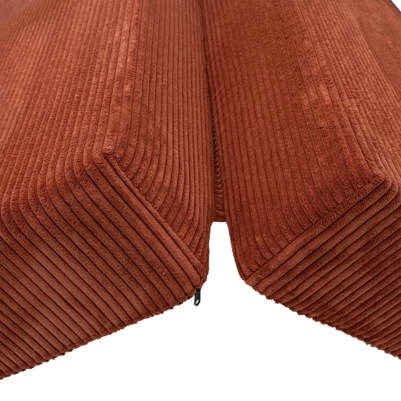 Leżanka II NESTI Ceglasty Sztruks