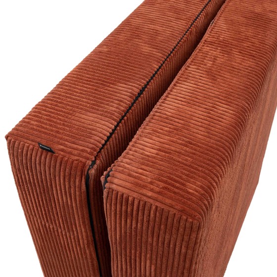 Leżanka II NESTI Ceglasty Sztruks