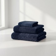 Pokrowiec na Fotel NESTI Granatowy Sztruks