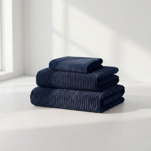 Pokrowiec na Fotel NESTI Granatowy Sztruks