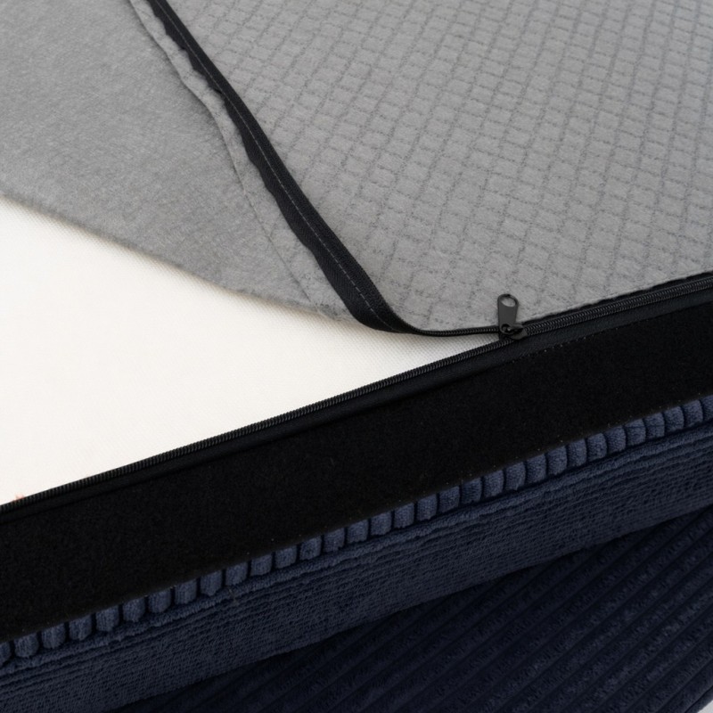 Pokrowiec na Fotel NESTI Granatowy Sztruks