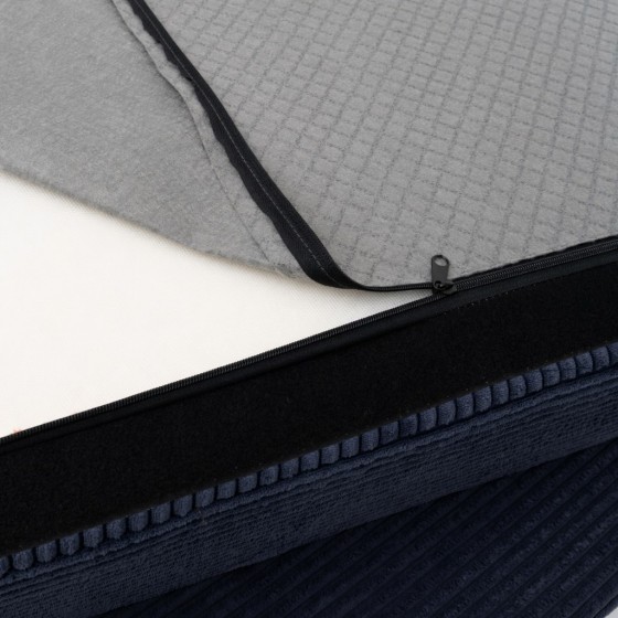 Pokrowiec na Fotel NESTI Granatowy Sztruks