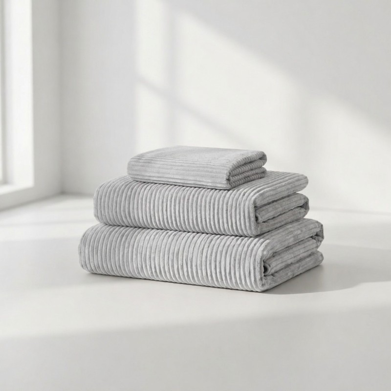 Pokrowiec na Fotel NESTI Jasnoszary Sztruks